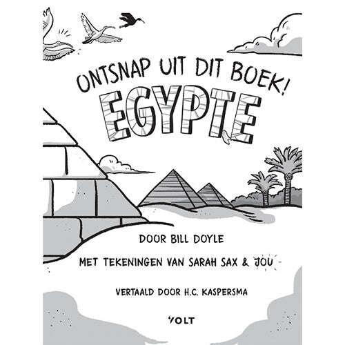 Uitgeverij volt ontsnap uit dit boek! egypte