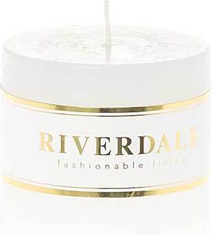 Riverdale stompkaars Pillar wit 30 uur D 7 H 7 cm