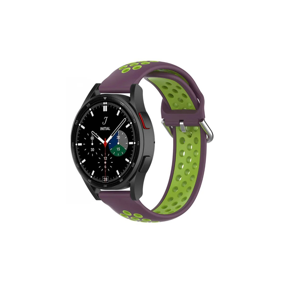 EBN Sport Armband Samsung Galaxy Watch 4 Classic 46mm - Lilla/grønn