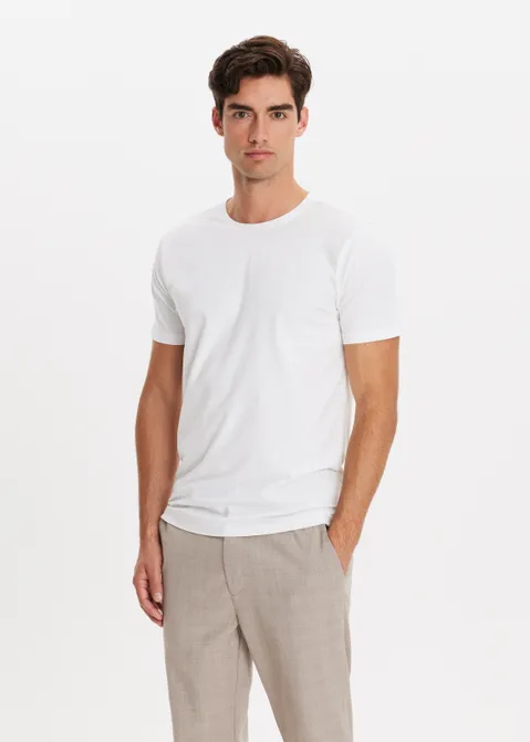 Basic t-shirt wit (WIT)