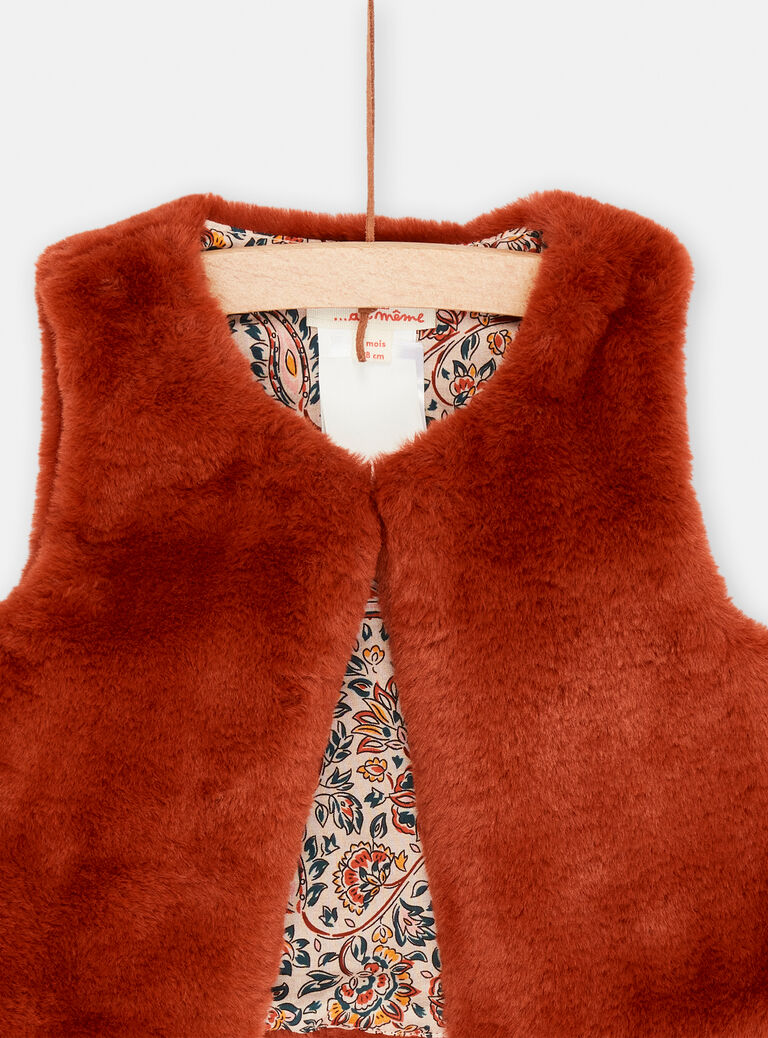 Gilet sans manches caramel