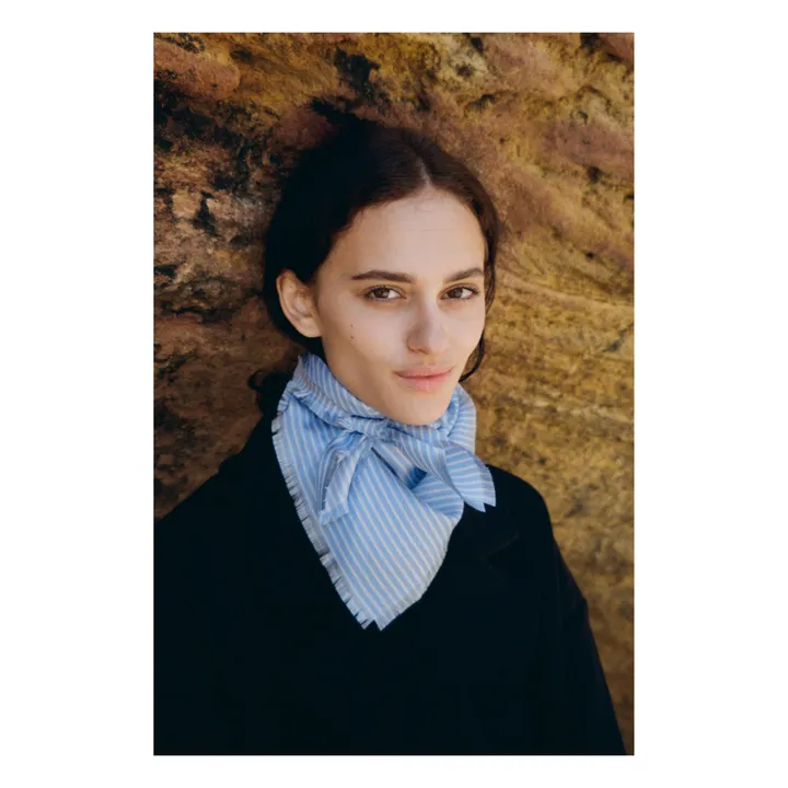 Aeneis Foulard en Soie Lui Classic | Bleu