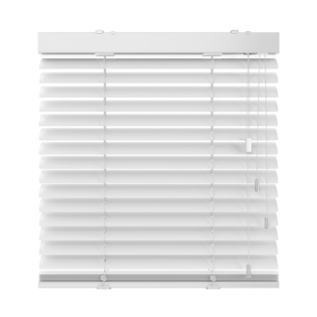 KARWEI aluminium jaloezie gewoon raam 28418 zijdeglans wit 50 mm op maat