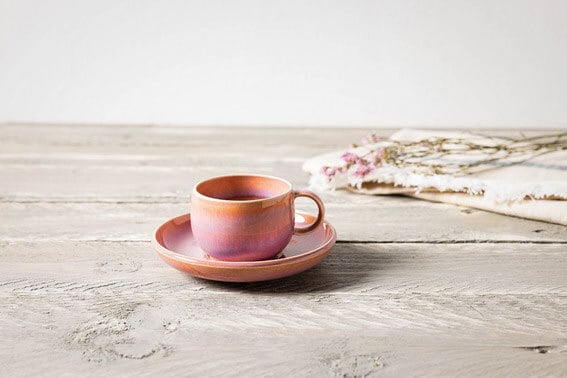 like. Espresso-Untertasse PERLEMOR CORAL rosa