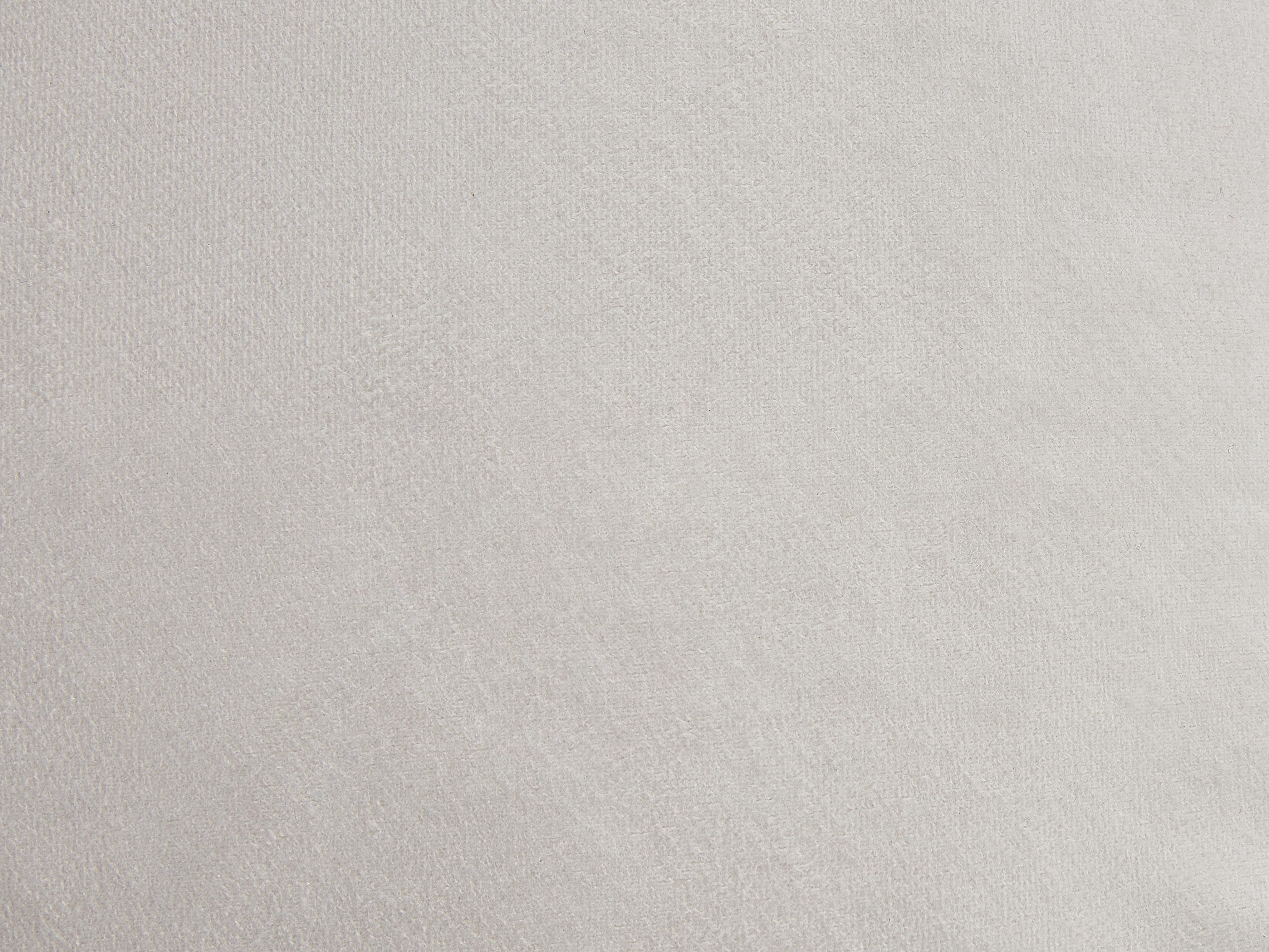 Poef DAREYN Fluweel Lichtbeige