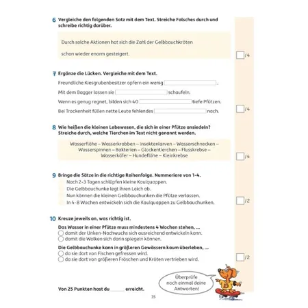 Hauschka Verlag 293 Lesetests in Deutsch - Lernzielkontrollen 3. Klasse mit herausnehmbarem Lösungsteil