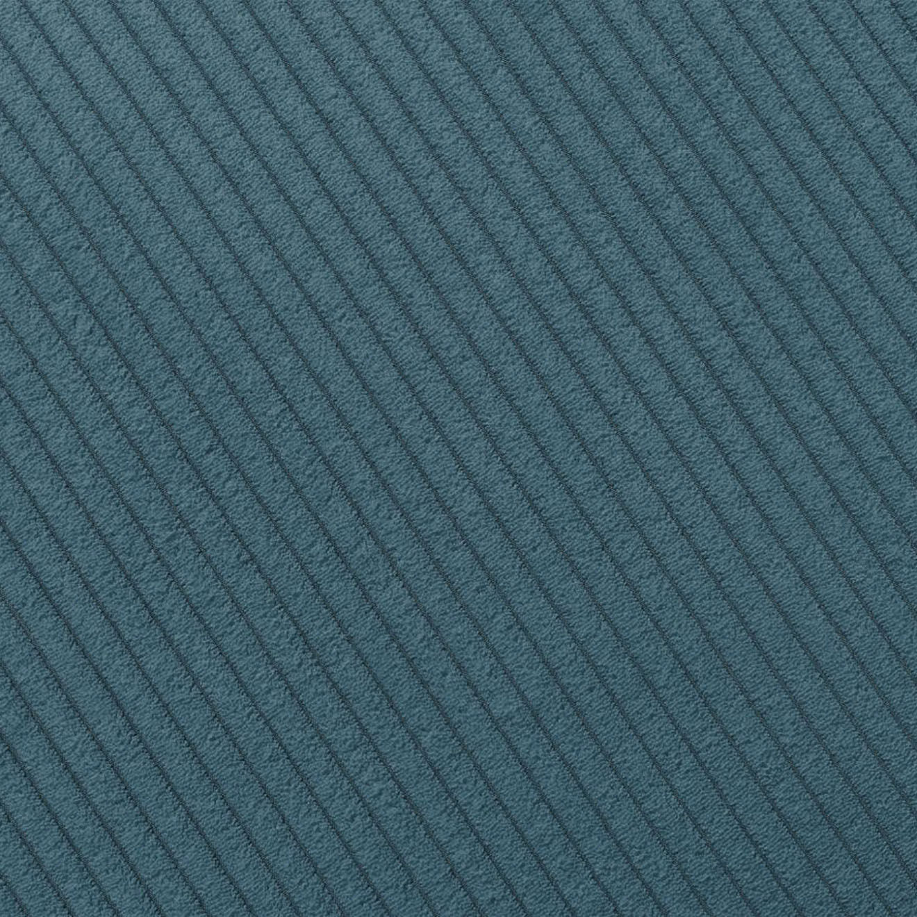 Bobochic Canapé d'angle droit fixe 4 places Rousseau texturé bleu foncé - 250x160x72 cm