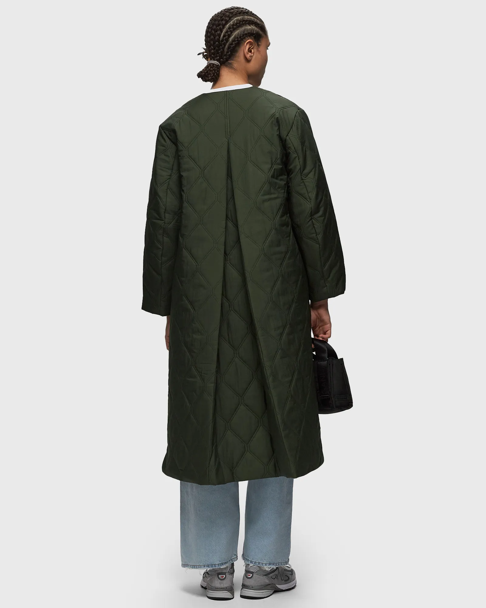 Ganni Quilt Long Coat