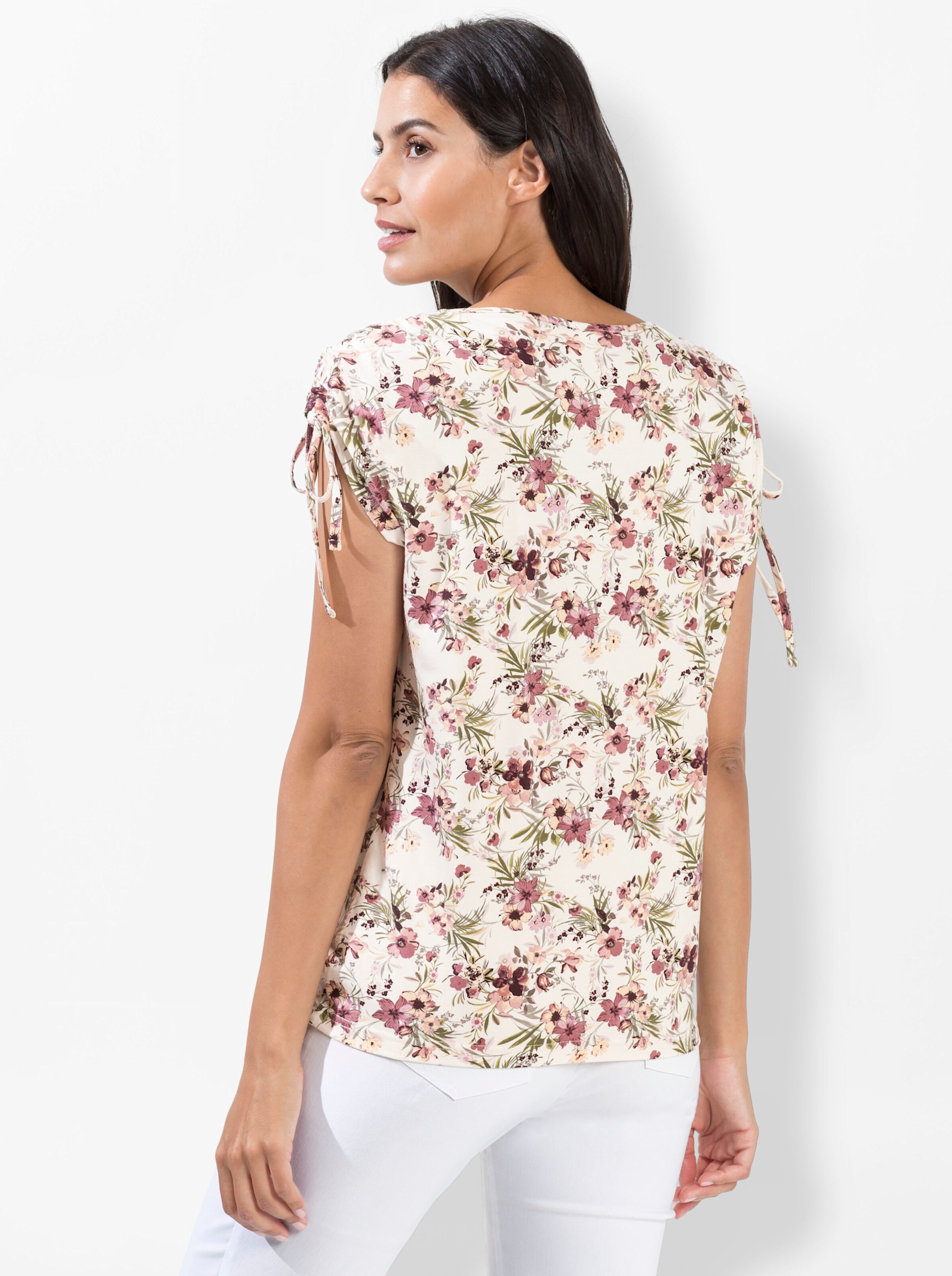 Print-Shirt in ecru-bedruckt