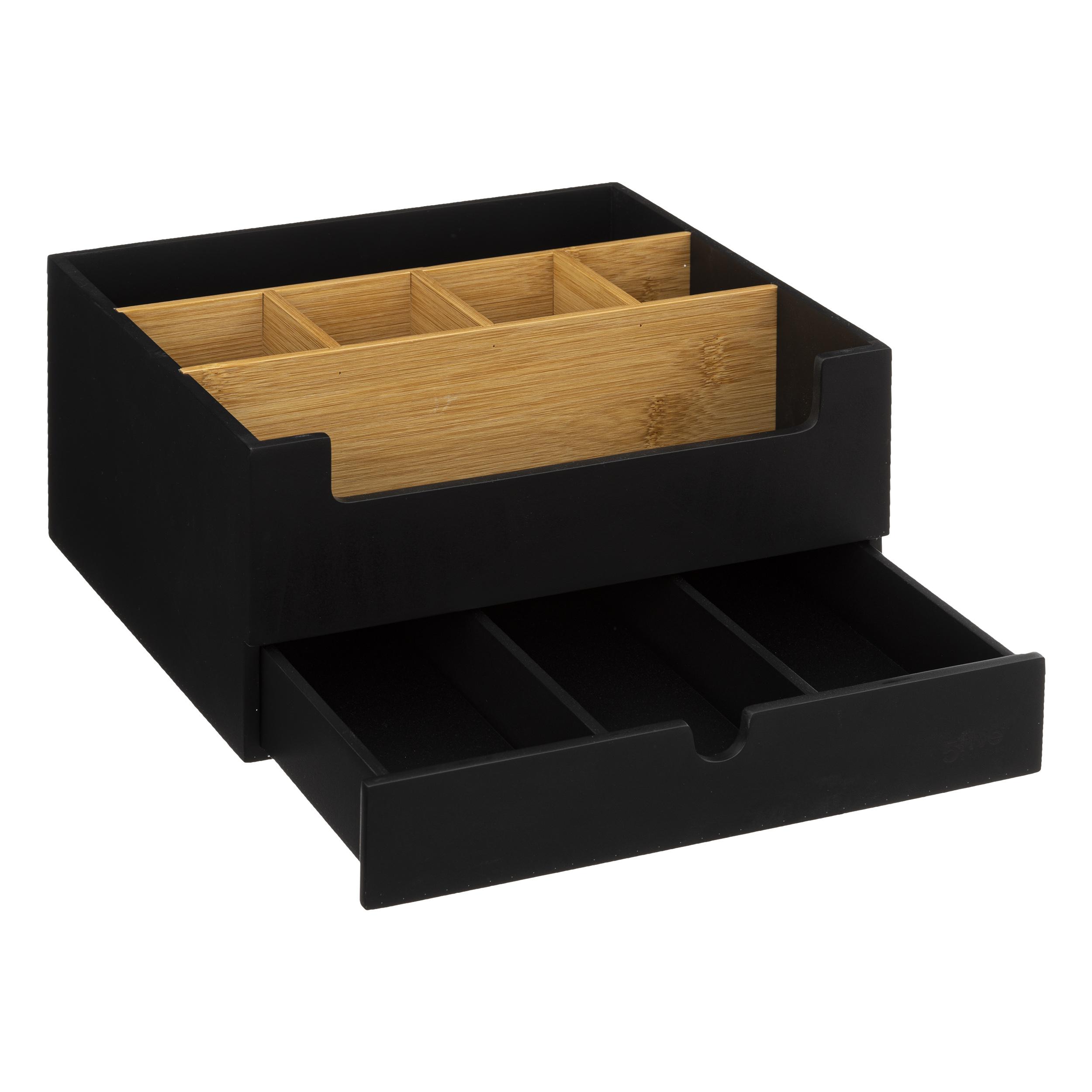 ORGANISEUR 1 TIROIR NOIR NATUREO