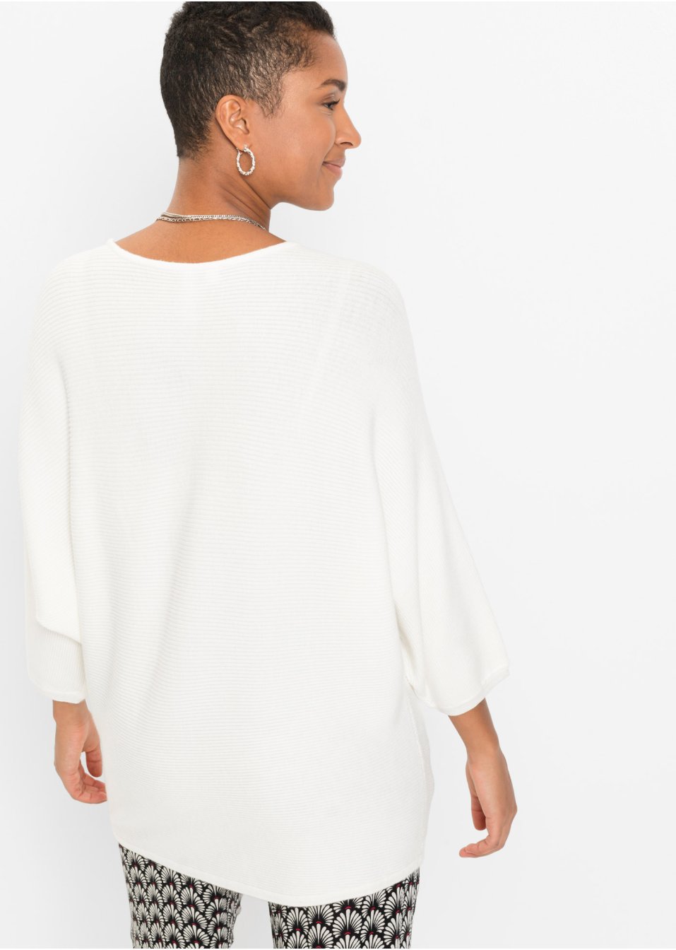 Pull oversize côtelé