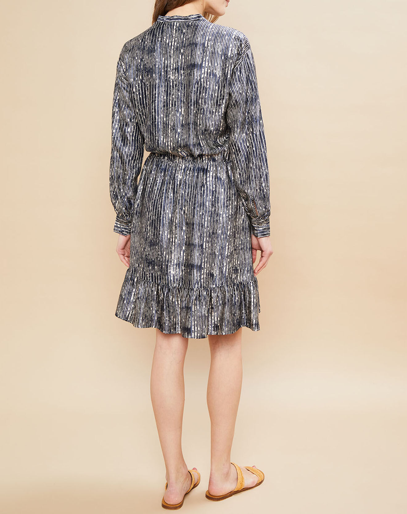 Hartford Robe en Soie mélangée Reseda bleue