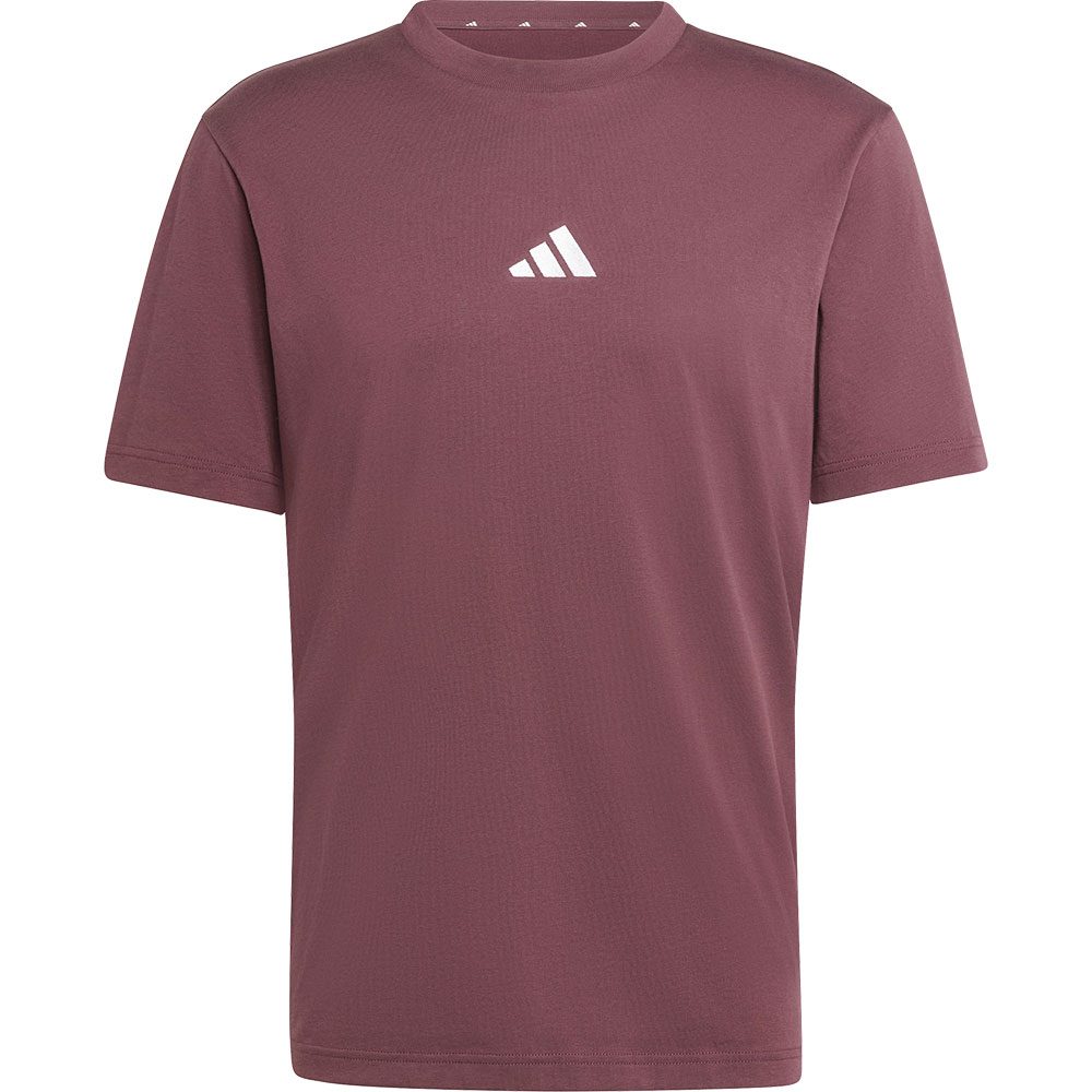 adidas Essentials Small Logo Single Jersey T-Shirt Herren aurora ruby