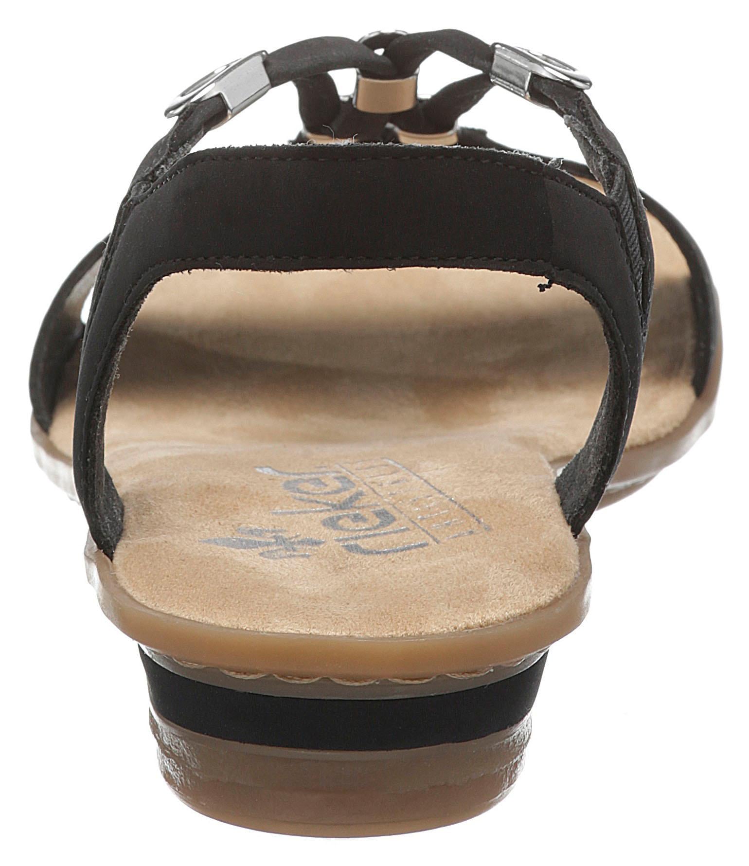 Rieker Sandalette  , Sommerschuh, Sandale, Keilabsatz, im modernen Look