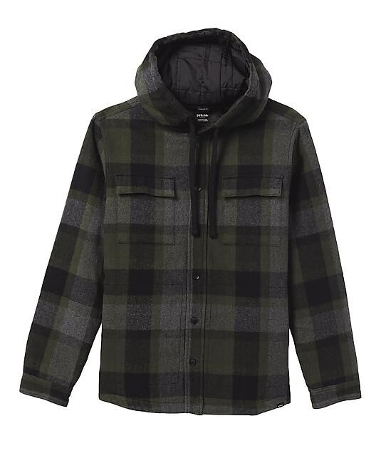 PRANA - CHEMISE ASGARD HOODED FLANNEL M