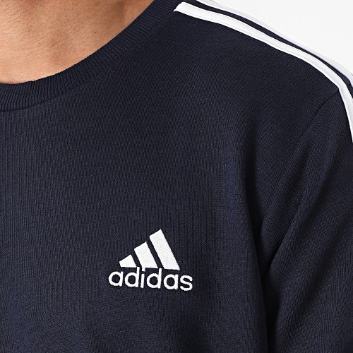Sweat Crewneck A Bandes 3 Stripes GK9079 Bleu Marine