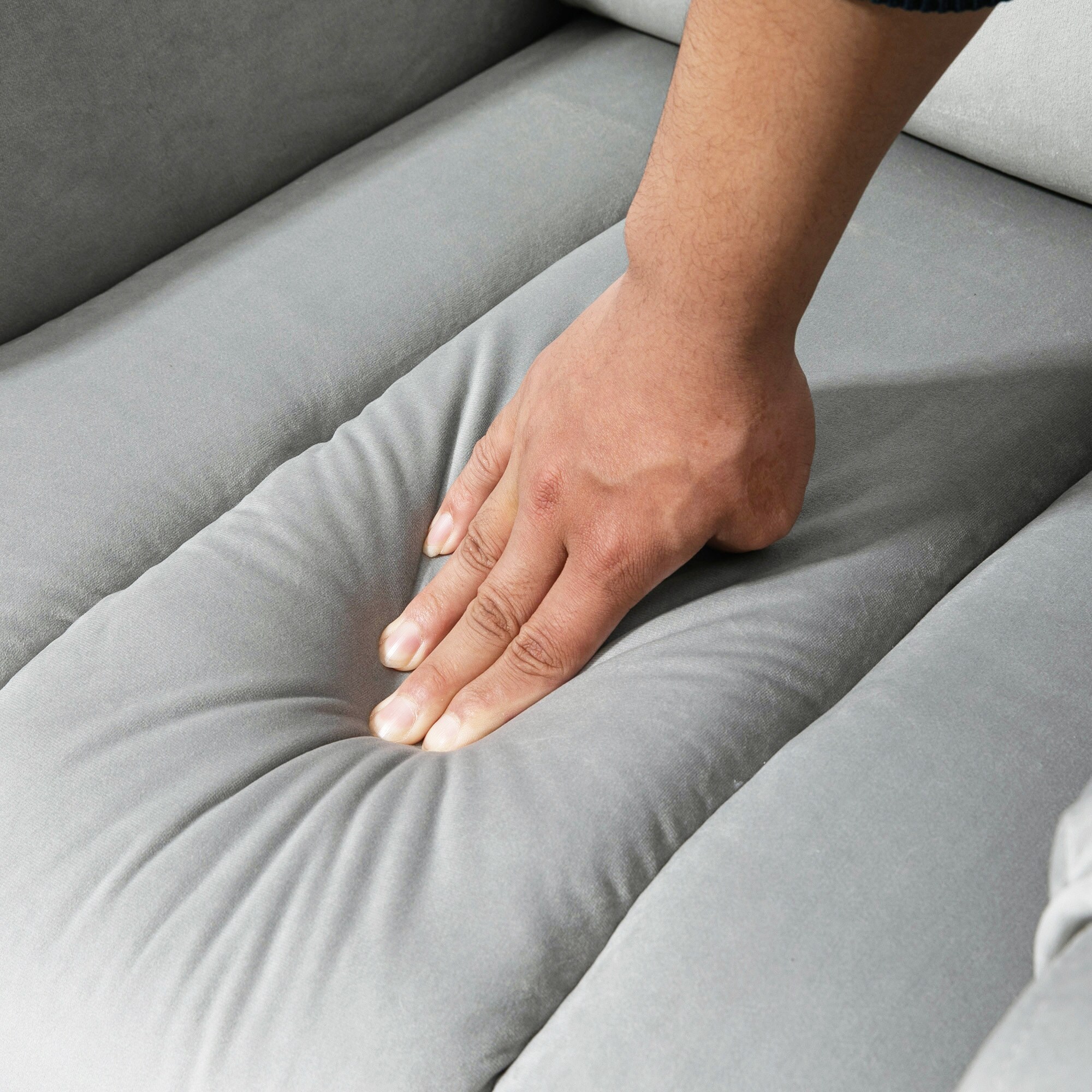 HOMCOM Massagesessel mit Aufstehhilfe und 2 Fernbedienungen grau 79B x 97T x 103H cm