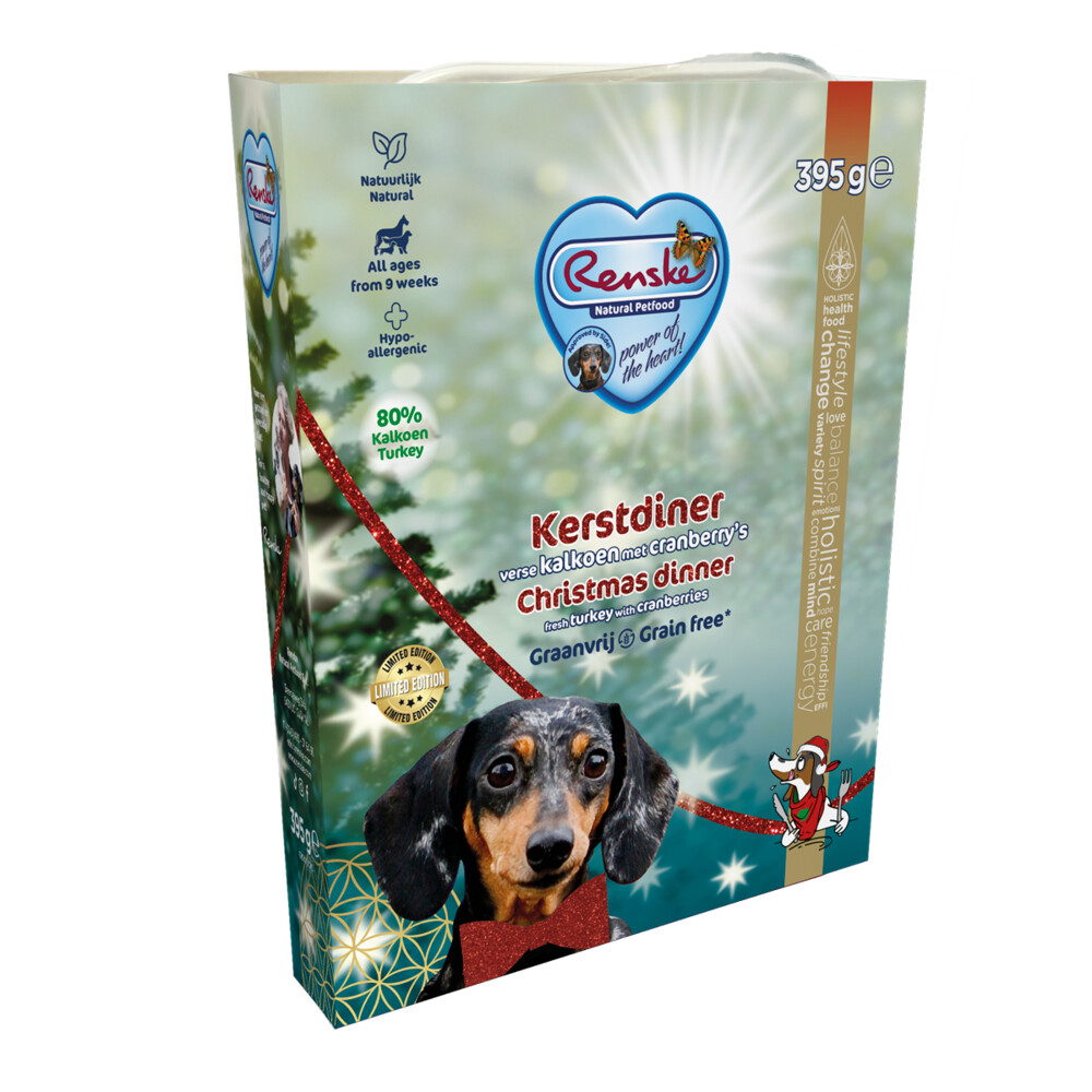10x Renske Vers Gestoomd Complete Menu Kerstdiner Kalkoen - Cranberry395 gr