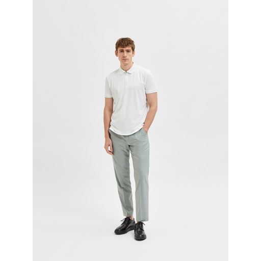 Selected Homme Fave Zip Polo, Cloud Dancer, L