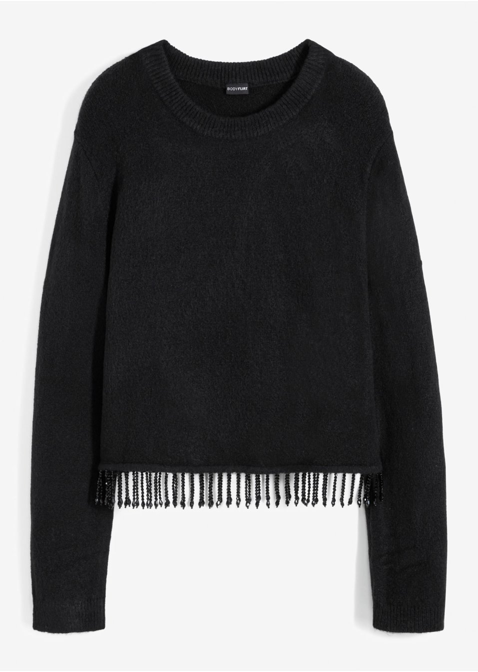 Pull avec franges perlées