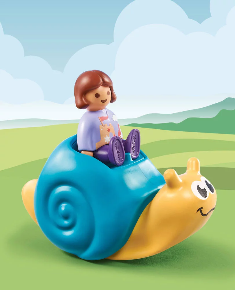 ENFANT ET ESCARGOT A BASCULE - 71322