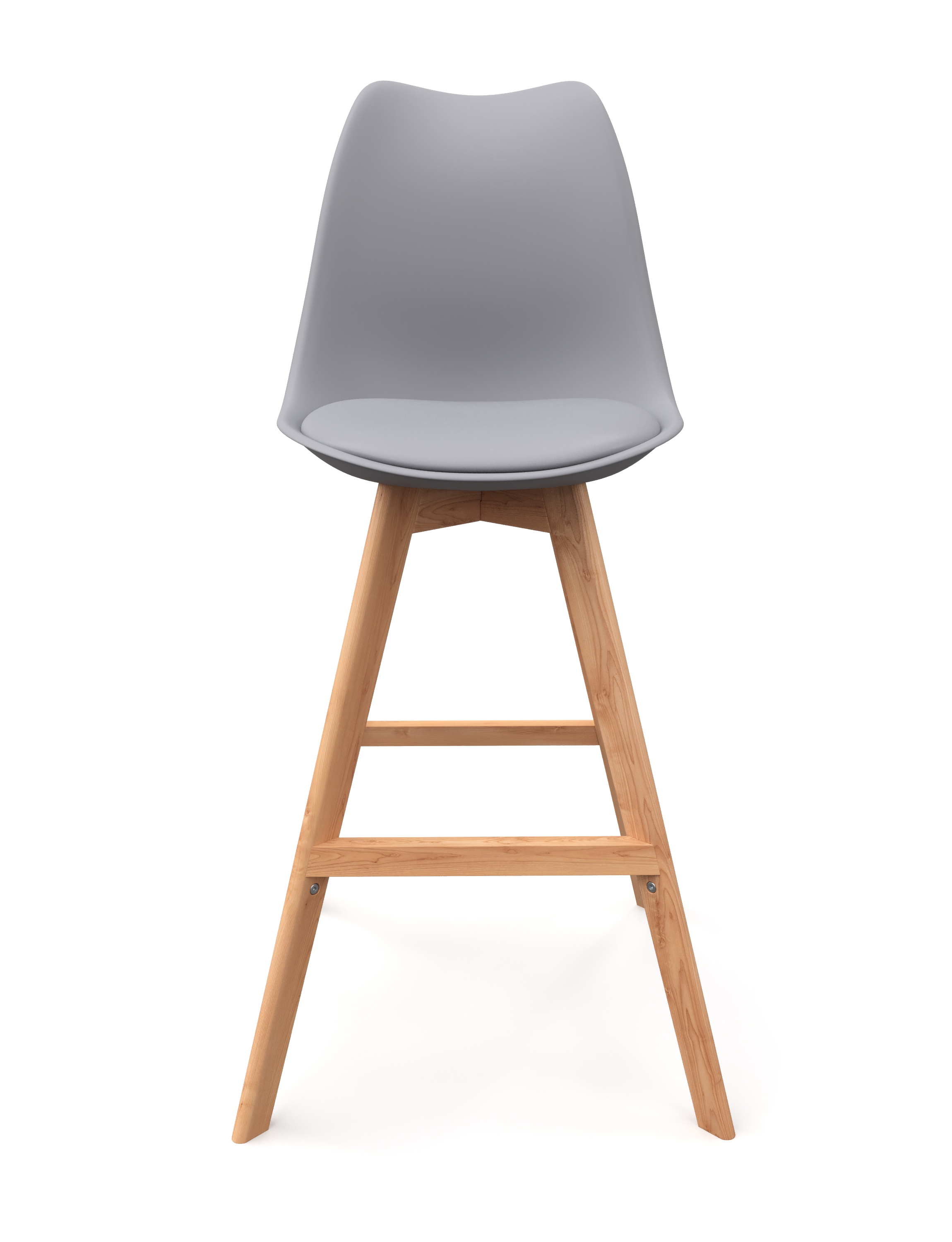 Barhocker AMELIA 2er Set grau