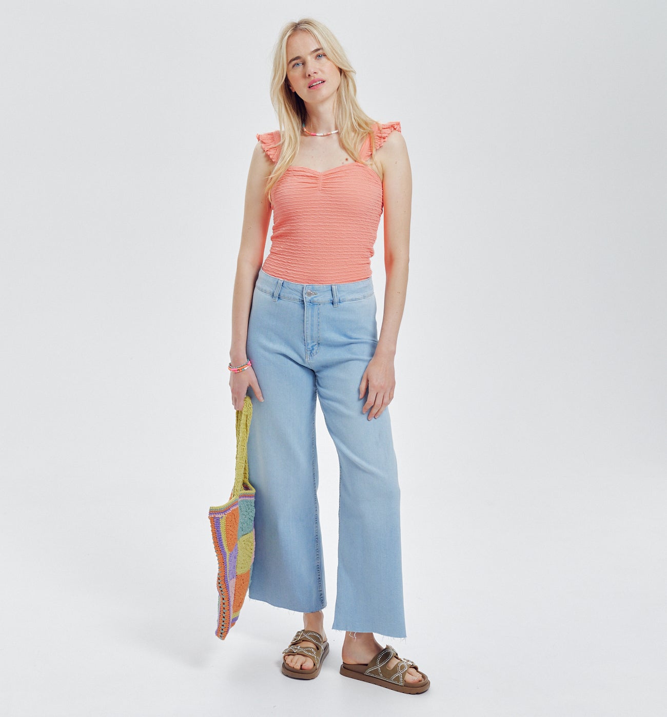 Débardeur à bretelles Femme - Corail