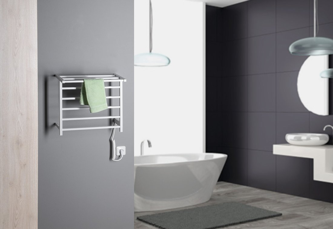 Sapho Elzor elektrische radiator mat wit 50x47cm 50W