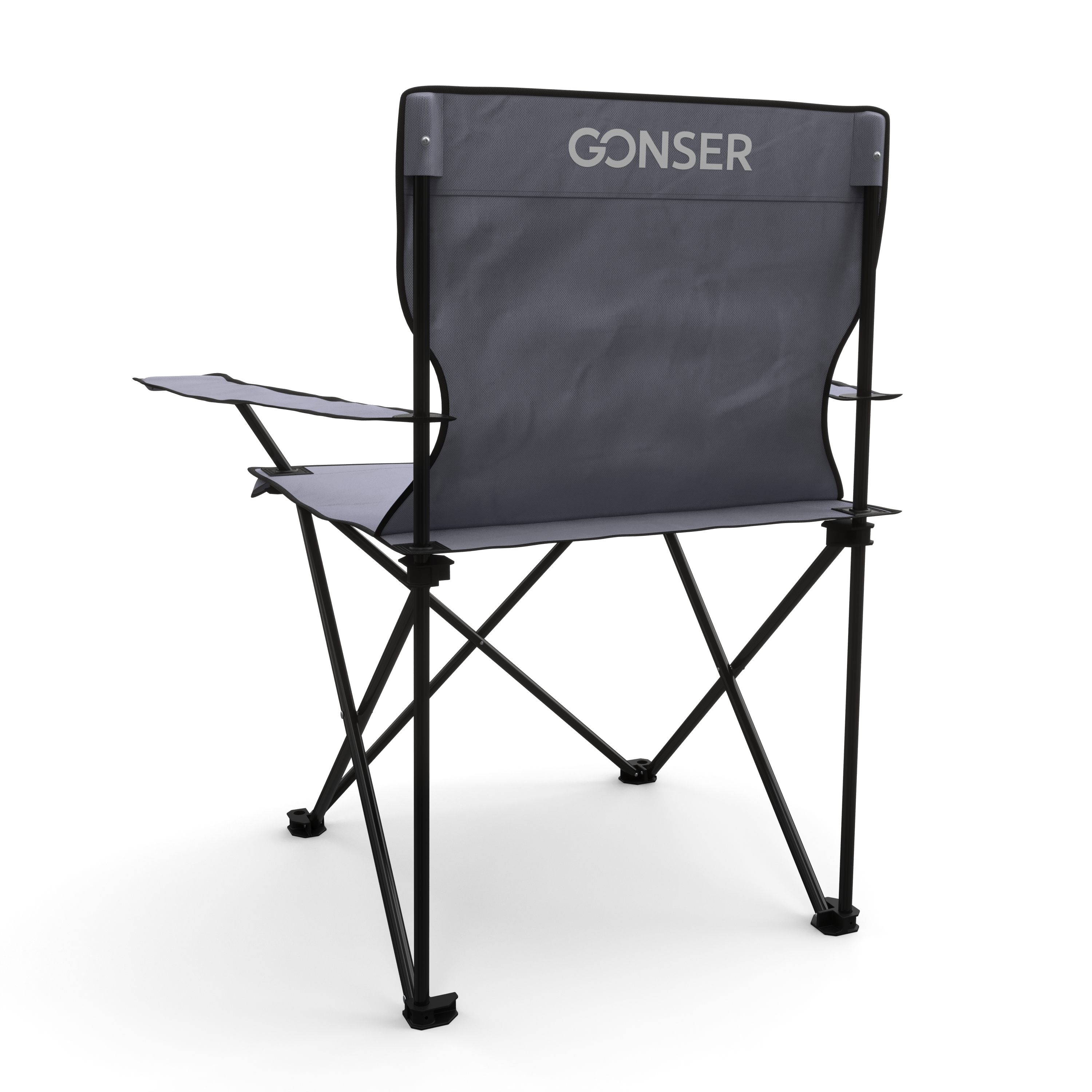 Campingstuhl 4er Set grau