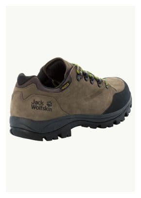 Chaussures de Randonnée Jack Wolfskin Rebellion Texapore Kaki
