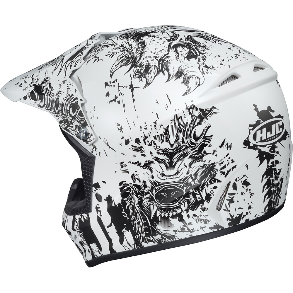 HJC - Casque enfant CL-XY II Creeper MC10SF / Blanc / Noir