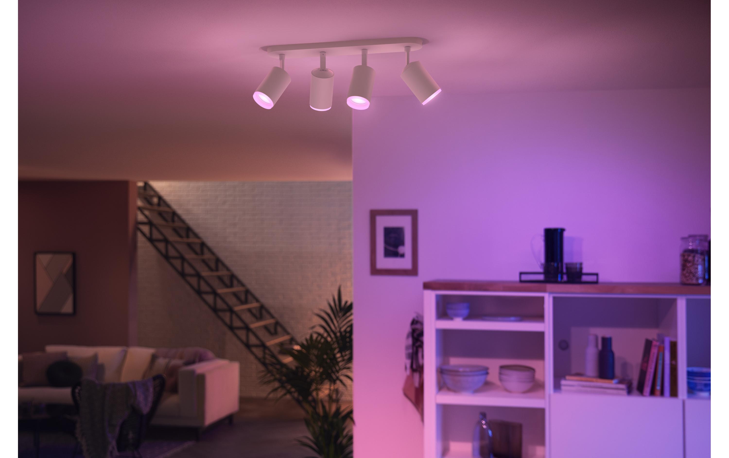 White & Color Ambiance Fugato 4er-Spot Weiss<br>4er-Spot mit Weisstönen und mehr als 16 Millionen Farben