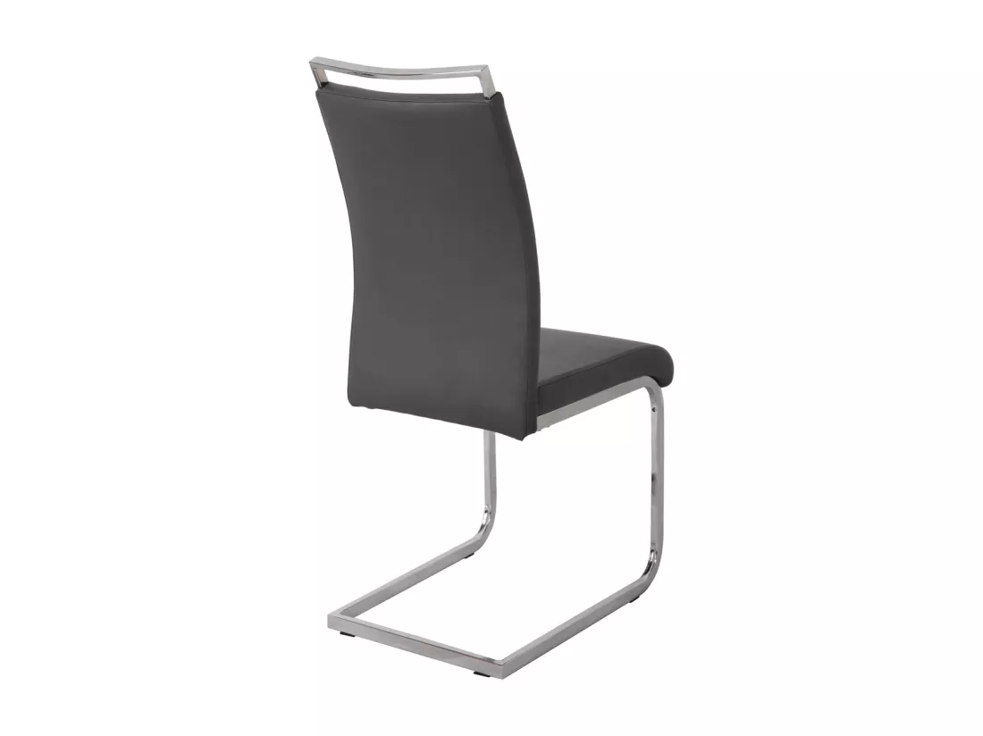 Lot de 2 chaises pivotantes en similicuir