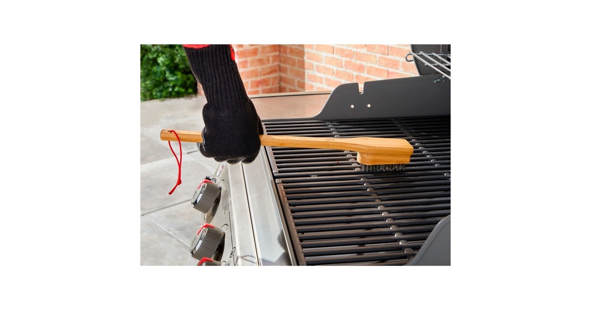 WeberReinigingsborstel - bamboe grillreinigingsborstel  (45 cm)