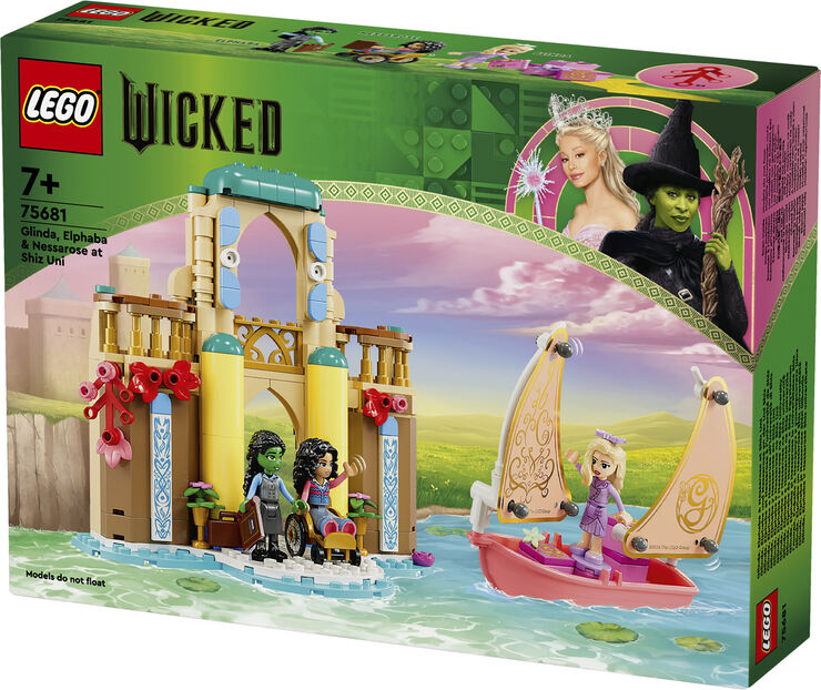 Lego Glinda, Elphaba og Nessarose på Shiz-universitetet