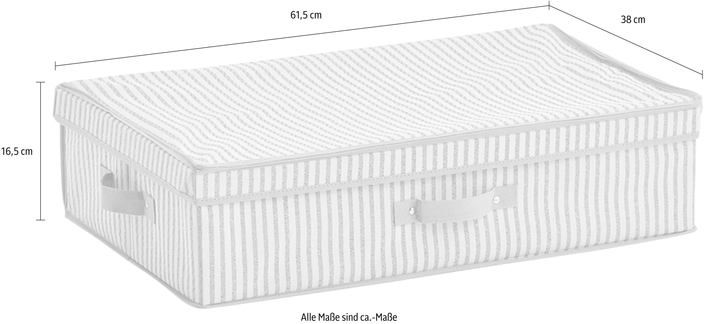 Zeller Present Aufbewahrungsbox »Stripes« Vlies, beige