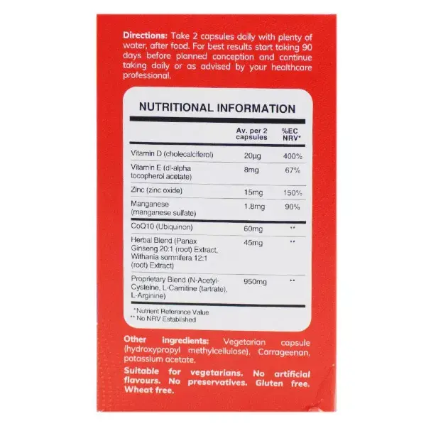 Conceive Plus Homme Suporte à Motilidade 60 cápsulas