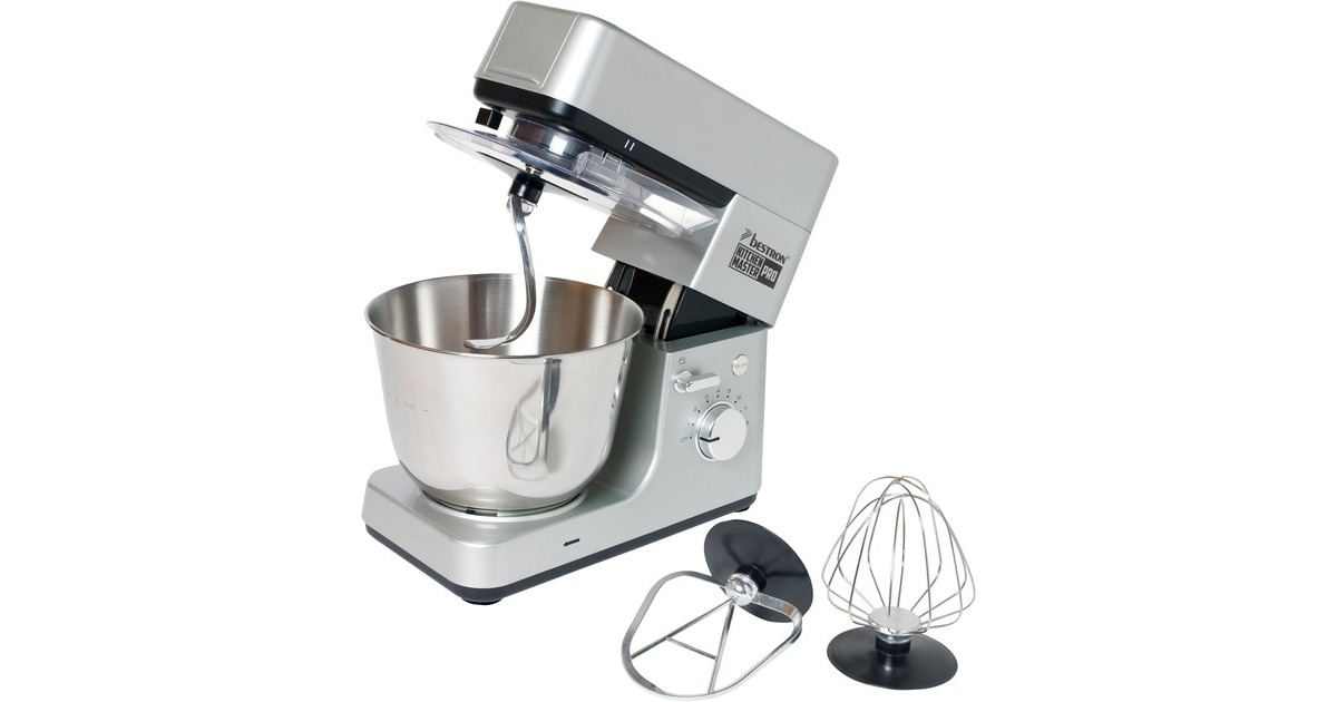 BestronAKM1600S 4-in-1 Keukenmachine Kitchen Master Pro  (Zilver)