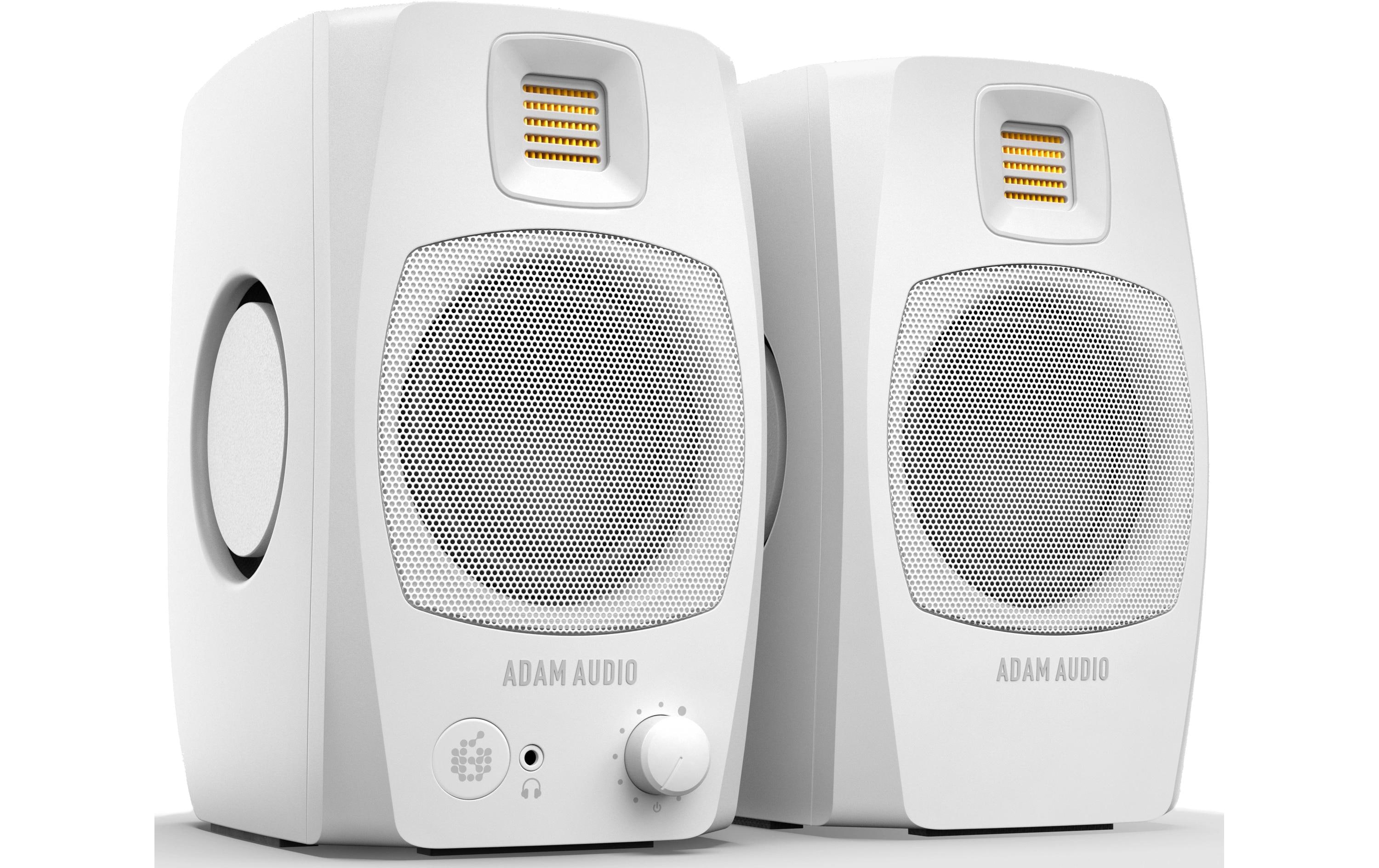 Studiomonitore D3V Weiss<br>Aktives 2-Weg Desktop Monitor System
