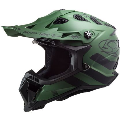 Casque cross LS2 MX700 - SUBVERTER EVO - CARGO - MATT MILITARY GREEN 2023 - Vert