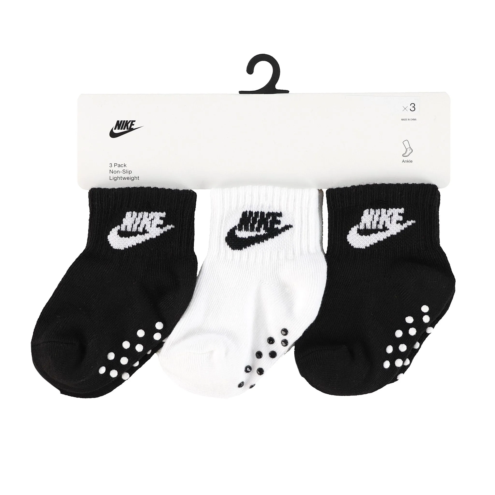 Nike Bas Antidérapant Paquet de 3 12-24mois