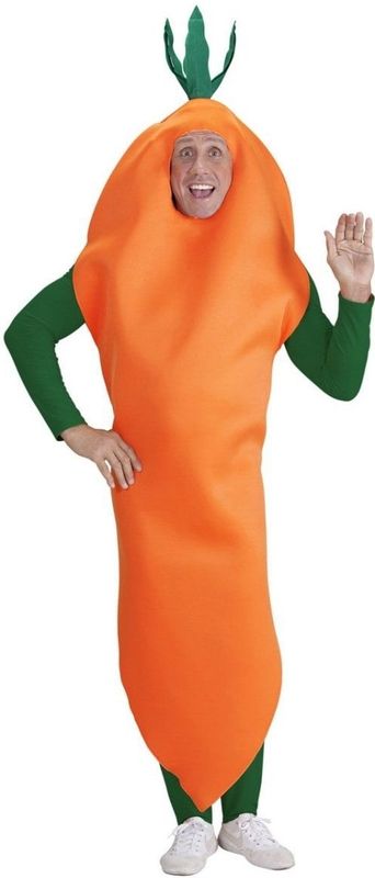 Widmann - Wortelkostuum - Oranje - Groen - Voor Feest