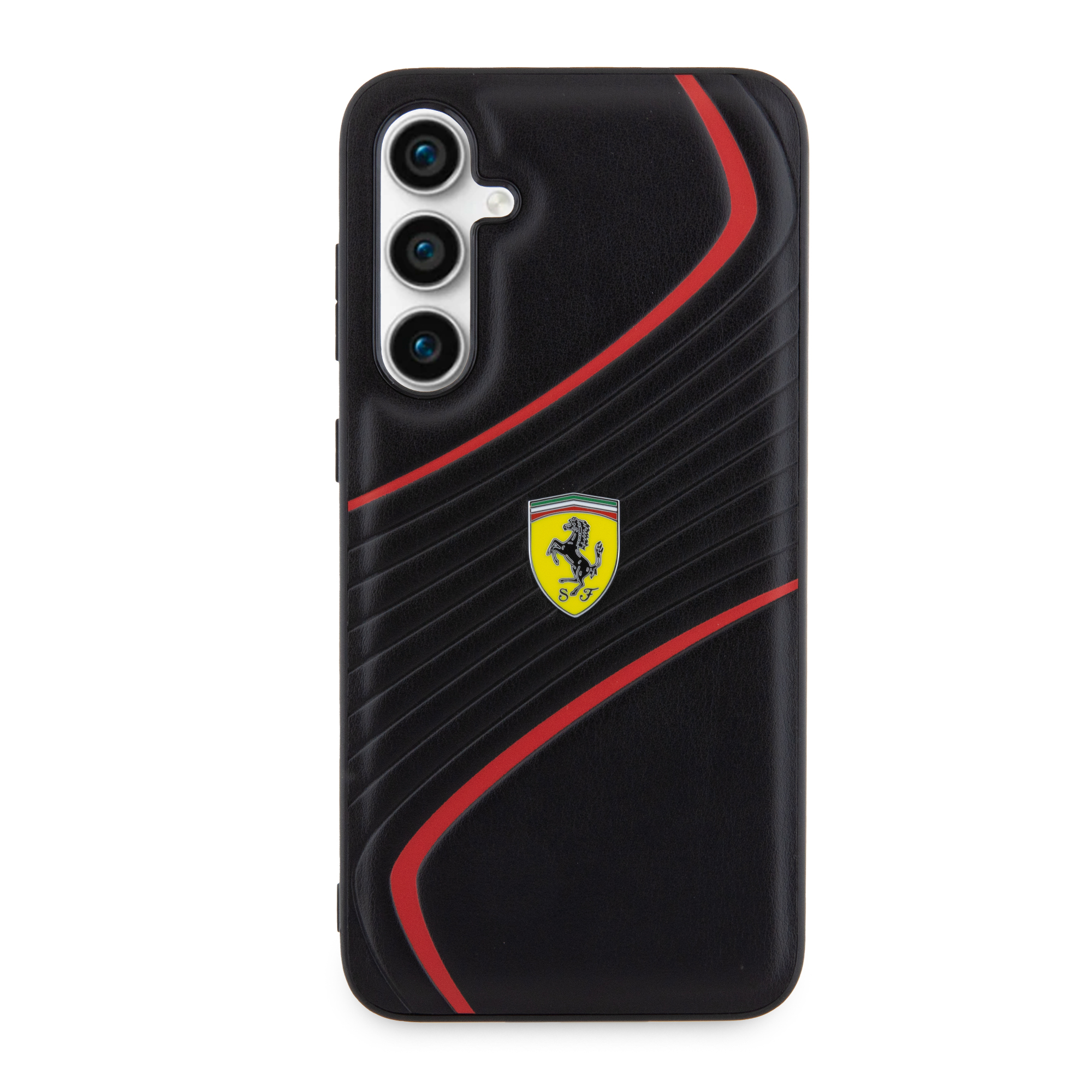 Samsung Galaxy S23 FE Hardcase Hülle Twist Metal Logo (FEHCS23FEPTWK) - Schwarz