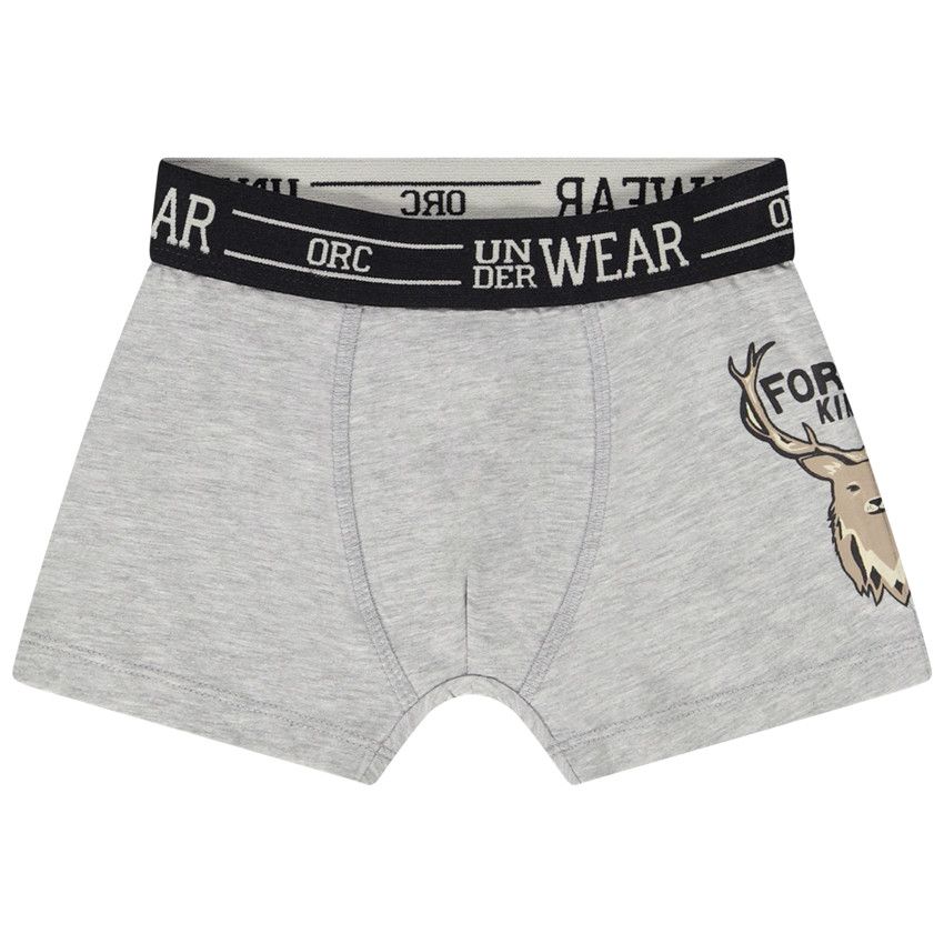 Lot de 6 boxers imprimé fantaisie pour garçon - Ecru