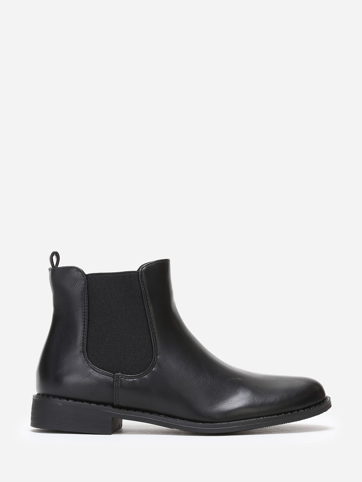 Bottines chelsea classiques en simili- Noir