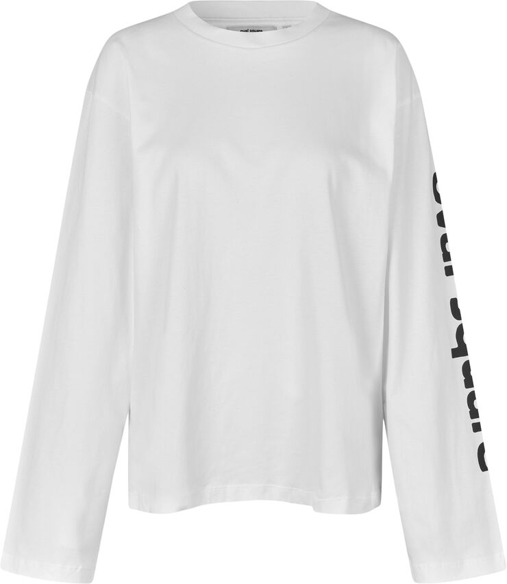 Oval Square Select Ls Tee White