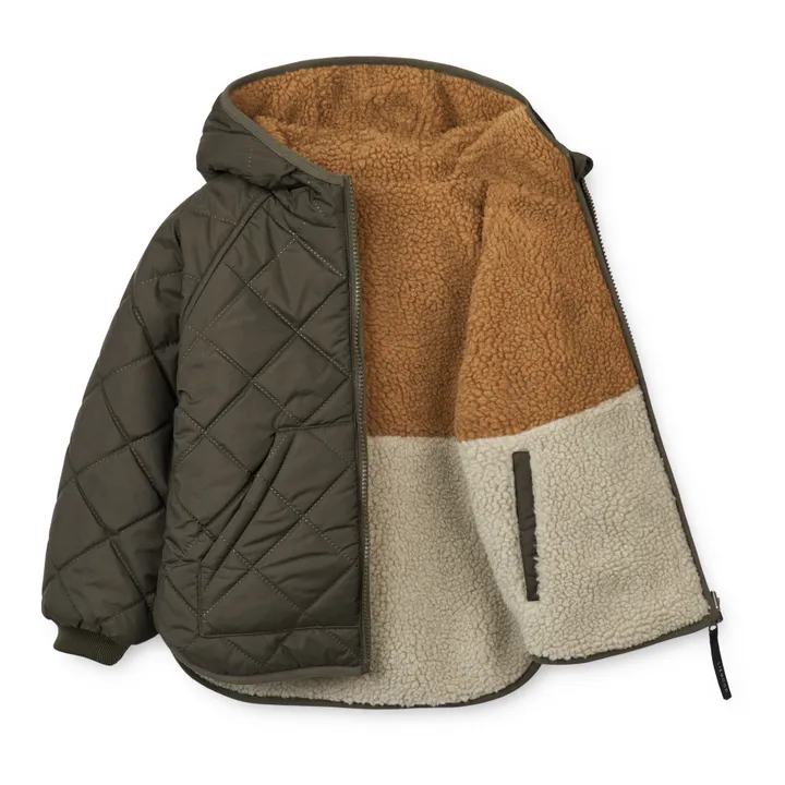 Liewood Veste Réversible Matières Recyclées Jackson | Vert kaki