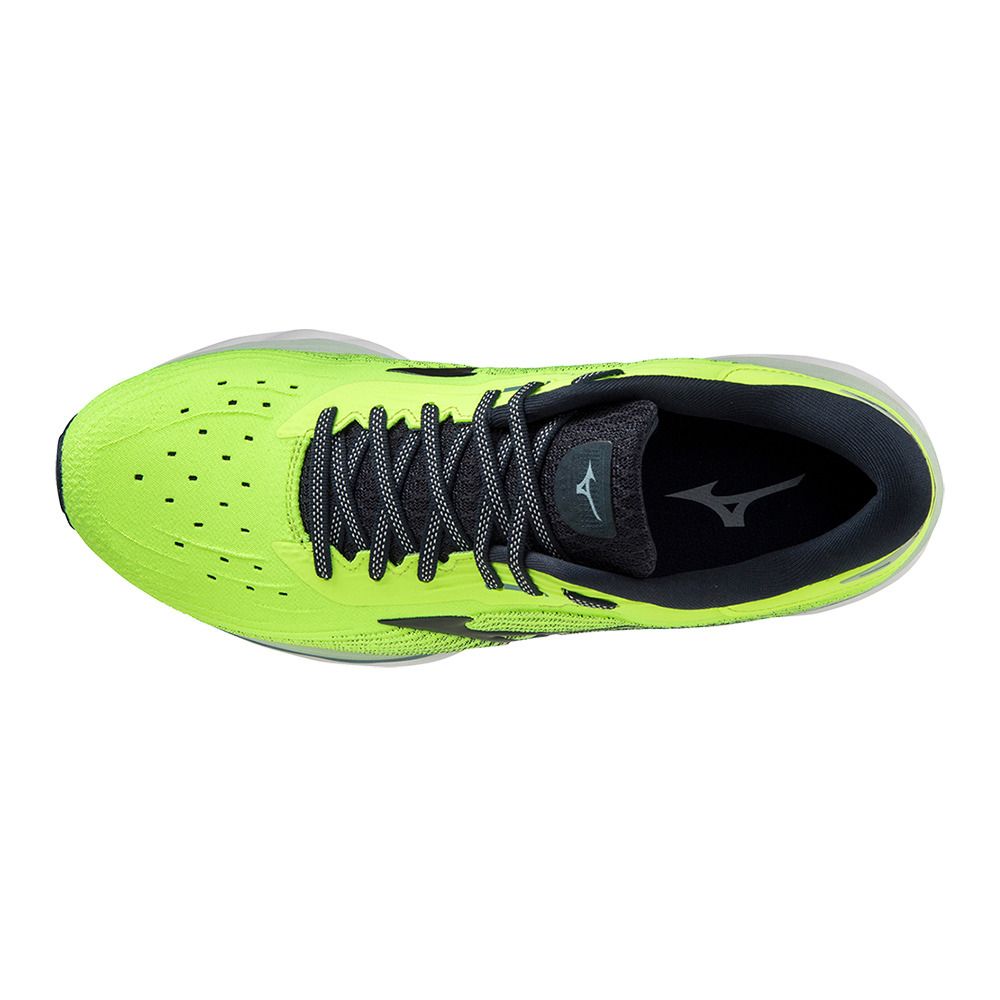 Mizuno WAVE SKY 5 - Chaussures running Homme nlime/teclipse/omushroom