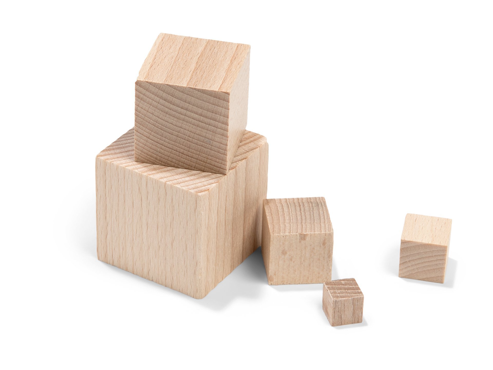 Holzwürfel Buche, roh