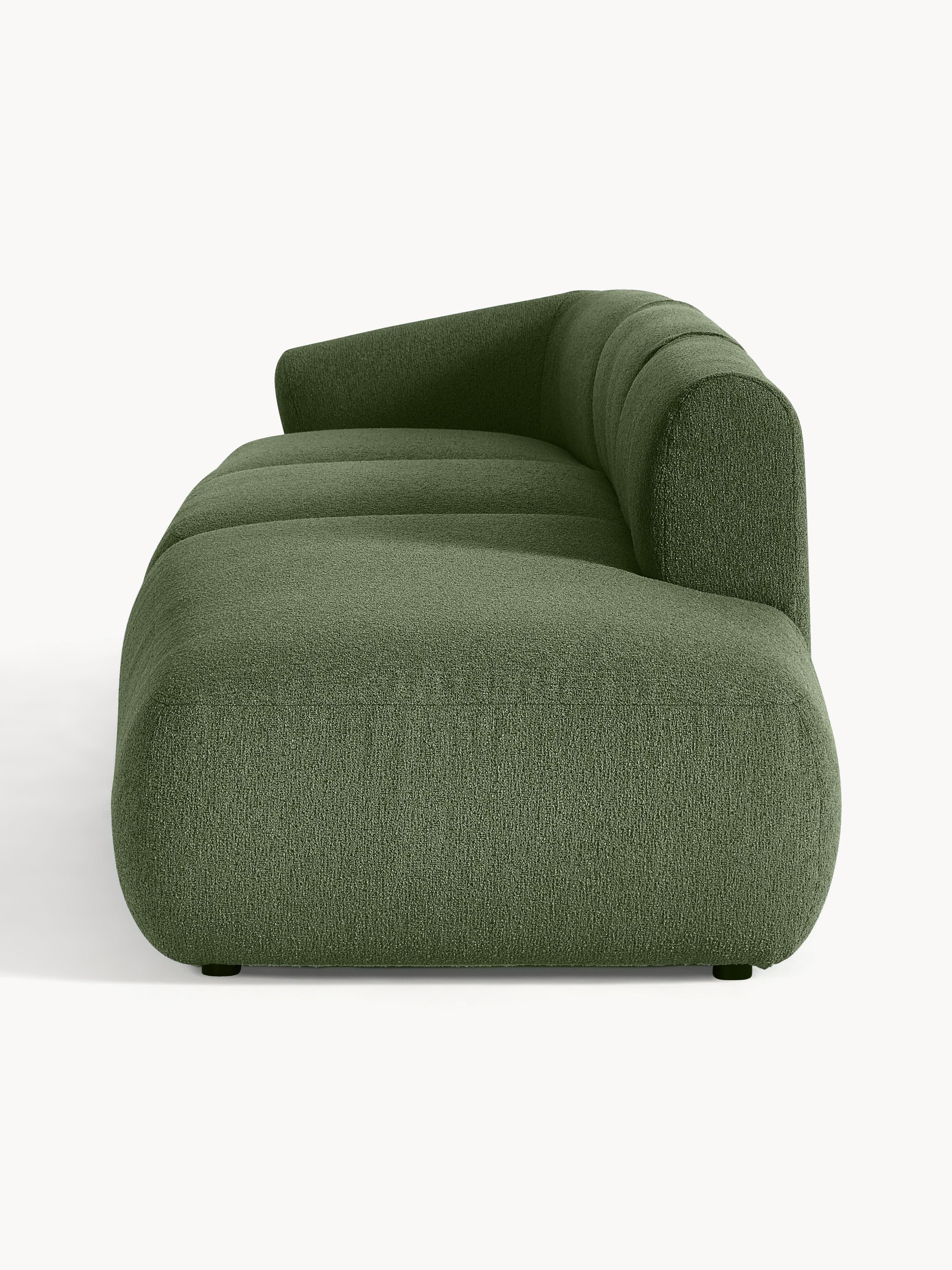Modulaire XL chaise longue Sofia van bouclé stof